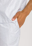 75766 S/SLV PAJAMA - 2874 Hanro Stripe