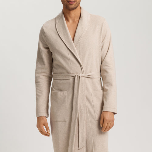 Cozy Living Organic Cotton Soft Jersey Robe | Camel Melange 75821-2895