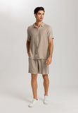 Urban Casuals Linen Blend Drawstring Shorts | Savanna 75922-2809