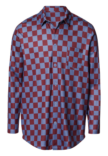 Arthur Arbesser X Hanro Checkered Cotton Shirt | Chess Print 76347-3068