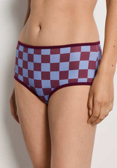 Arthur Arbesser X Hanro Tartan Full Brief | Chess Print 76359-3068