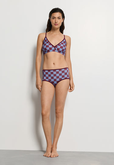 Arthur Arbesser X Hanro Tartan Full Brief | Chess Print 76359-3068