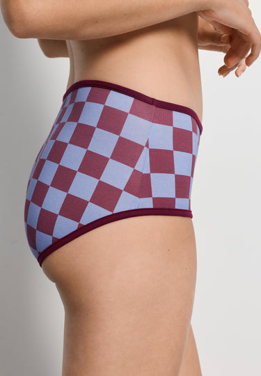 Arthur Arbesser X Hanro Tartan Full Brief | Chess Print 76359-3068