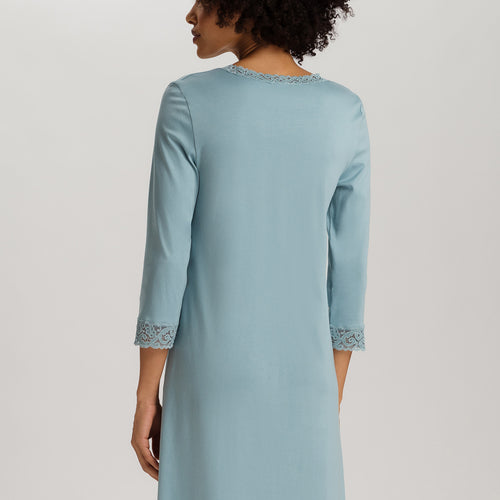 Moments 3/4 Sleeve Gown Nightdress 100cm | Tourmaline Blue 77162-2712