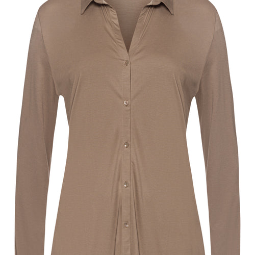77305 Grand Central Long Sleeve Button Front Shirt - 2847 Taupe