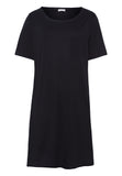 77953 Cotton Deluxe S/Slv Bigshirt - 019 Black