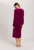 Favourites Round Neck Velvet Dress With Balloon Sleeves | Pink Tourmaline 78110-2473