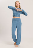78800 Yoga L/Slv Wrap Shirt - 2530 Stone