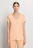 Sleep And Lounge Short Sleeve Shirt | Peach Nougat 79050-2274