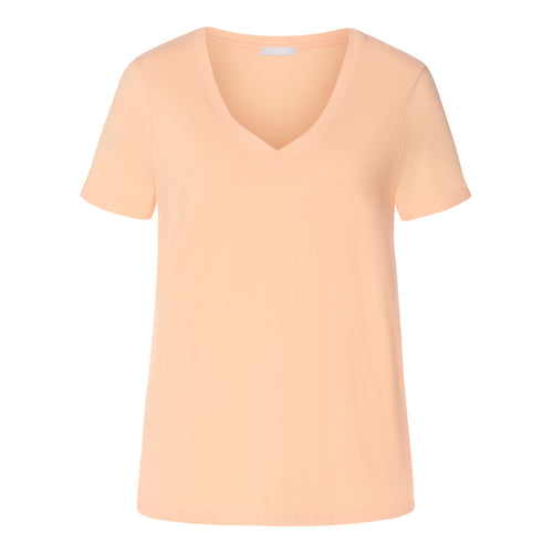 Sleep And Lounge Short Sleeve Shirt | Peach Nougat 79050-2274