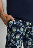 Night And Day Crew Neck Cotton Short Pajama Set | Fine Lined Print 79267-1251