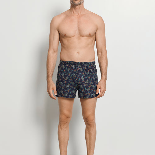 Fancy Jersey Cotton Knit Boxers | Floral Paisley Print 79400-2940