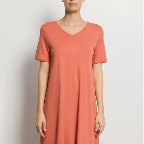 Cleo S/Slv Nightdress 90cm | Apricot Brandy 79535-2294