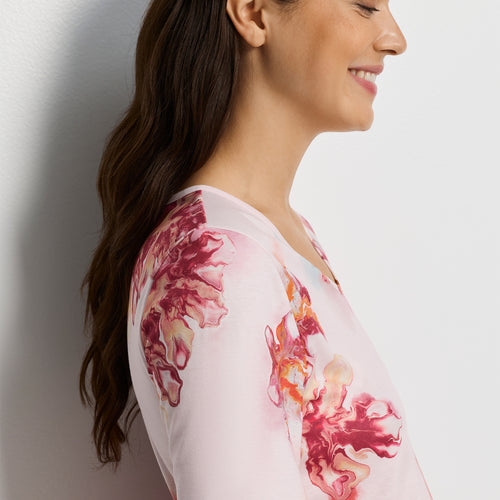 Cleo S/Slv Nightdress 90cm | Poured Blossoms 79535-2392