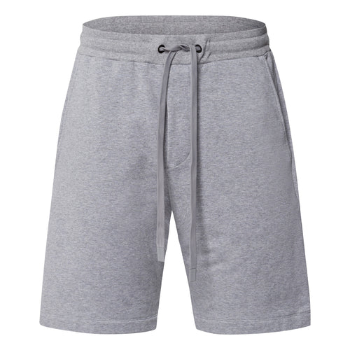Natural Living Organic Cotton Drawstring Shorts | Grey Melange 75772-3014