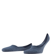 12498 Invisible Cotton Falke Steps Invisible Sock - 6127 Navy Melange