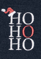 Airport Ho Ho Ho Socks | Space Blue 12599-6116