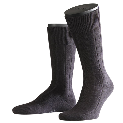 14423 Lhasa Rib Sock Lhasa Rib Sock - 3080 Anthracite Melange