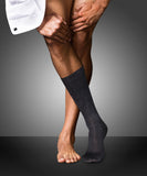 No. 6 Finest Merino Silk Socks | Anthracite Melange 14451-3080