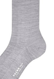 No. 6 Finest Merino Silk Socks | Light Grey Melange 14451-3388
