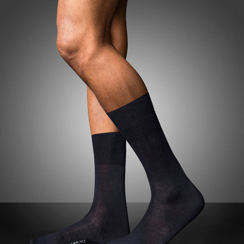 No. 6 Finest Merino Silk Socks | Dark Navy 14451-6370