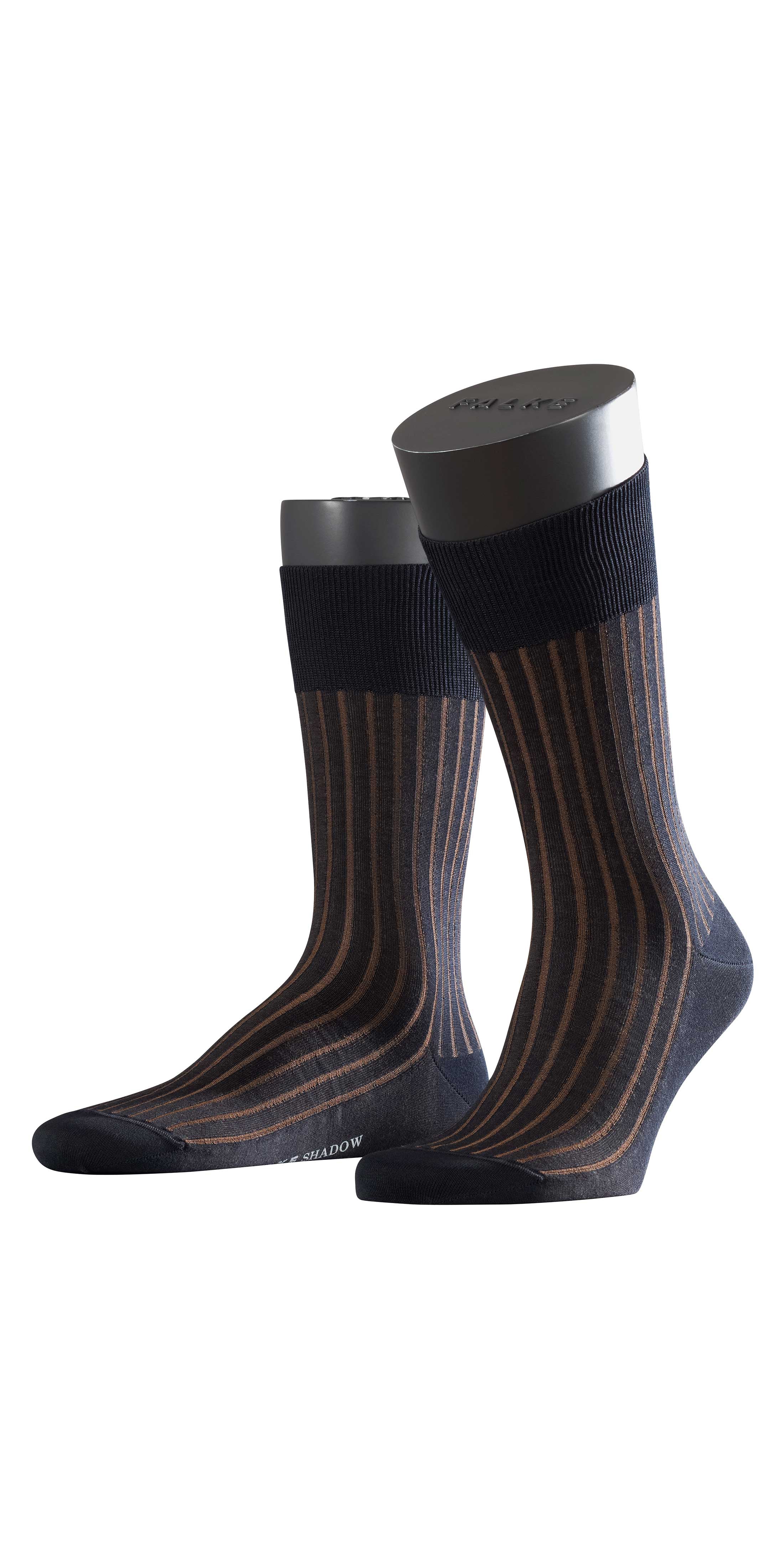 14648 Shadow So Socks - 6374 Dark Navy/Brown