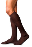 Luxury Line Basics Falke No. 6 Knee High | Brown 15451-5930