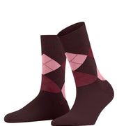 46039 Sensitive Argyle So Socks - 8100 Bordeaux