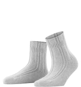 47470 Angora Bedsock Fluffy Angora Blend Slipper Sock - 3290 Silver