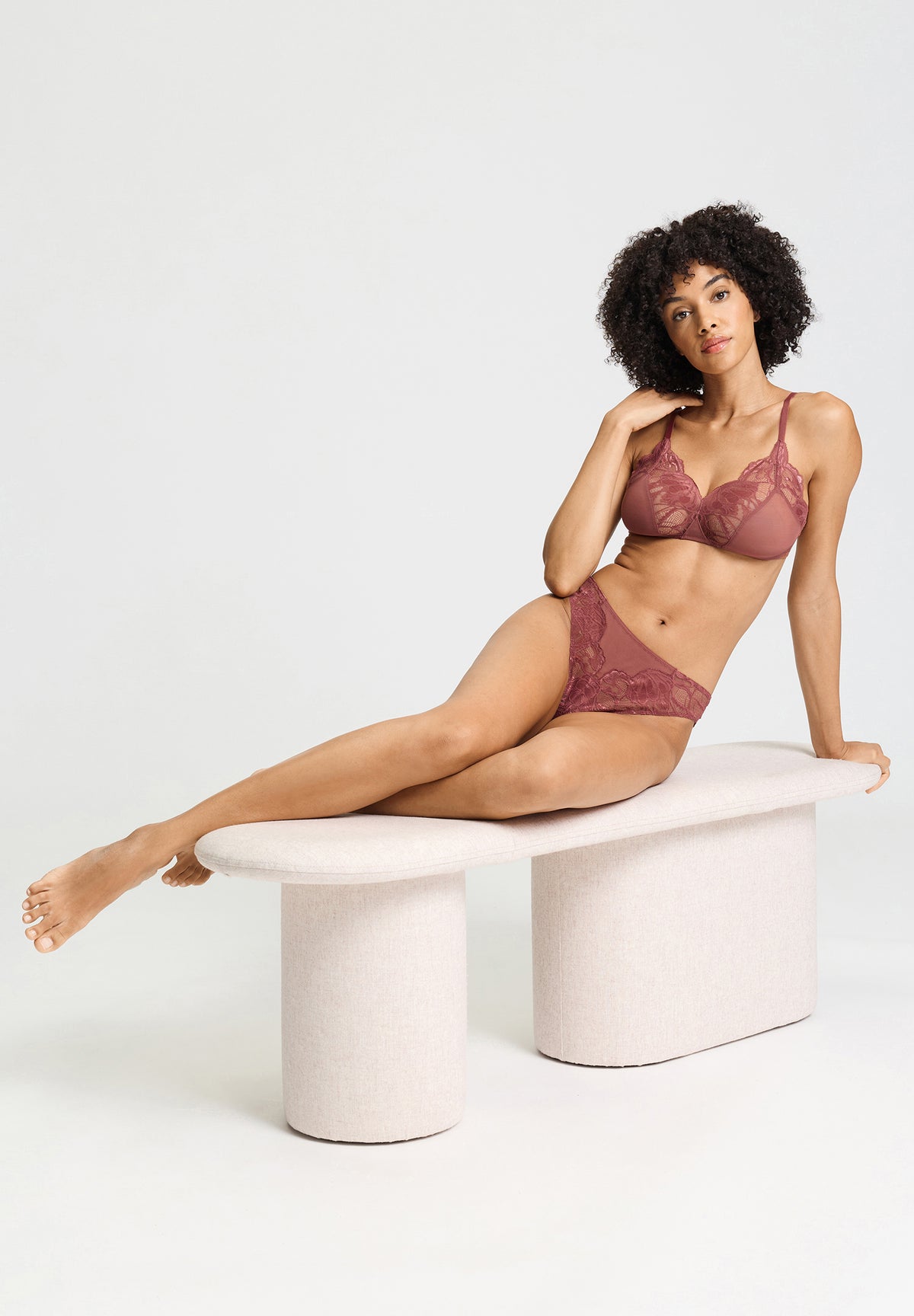 Lysia Lace Trim Soft Cup Bra | Apple Butter 70760-2441