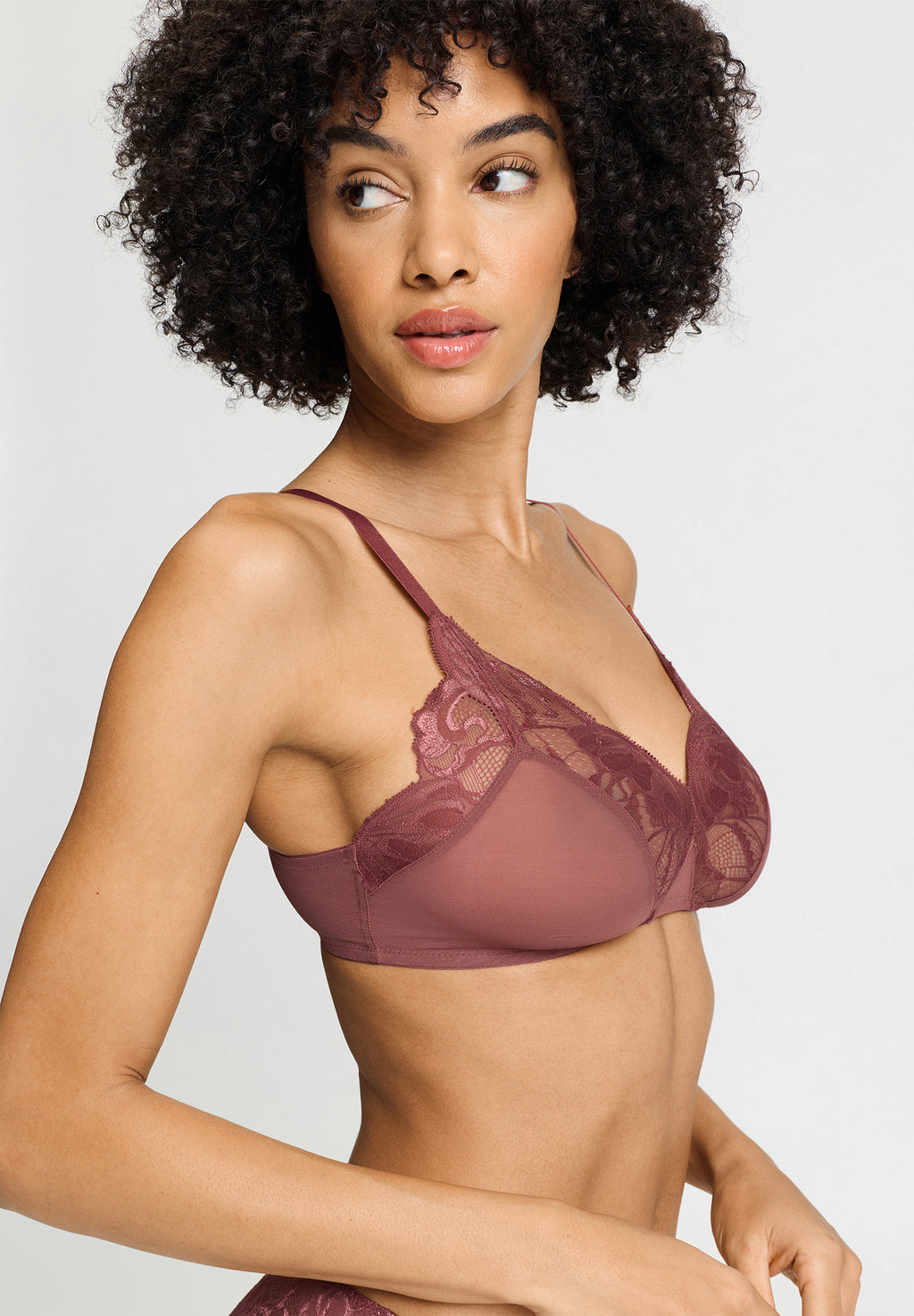 Lysia Lace Trim Soft Cup Bra | Apple Butter 70760-2441