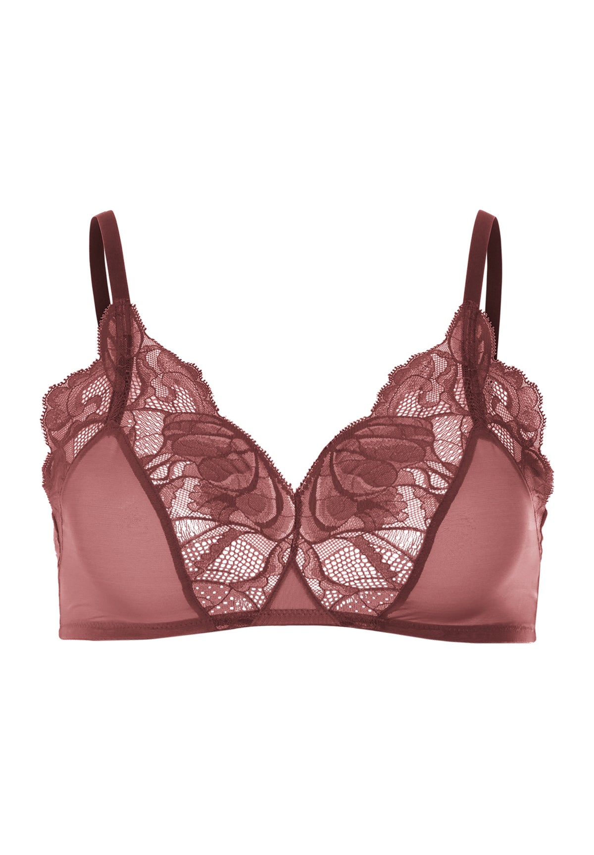 Lysia Lace Trim Soft Cup Bra | Apple Butter 70760-2441