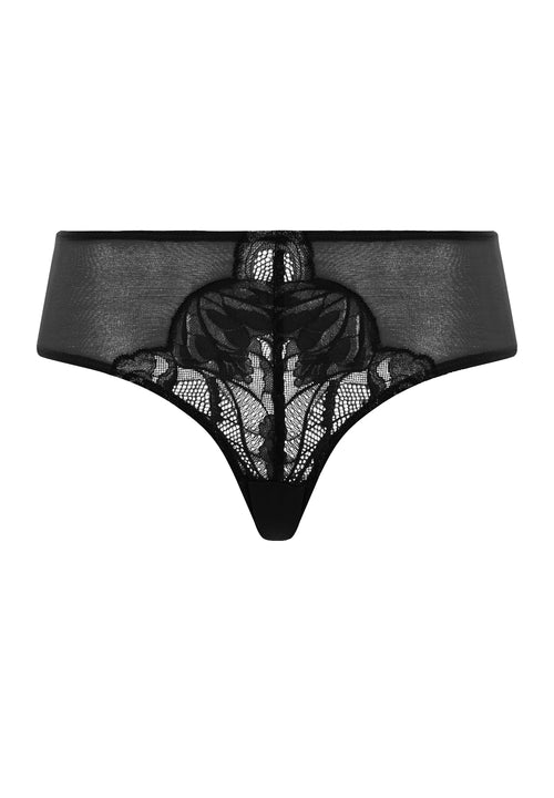 Lysia Lace High Cut Brief | Black 70763-019