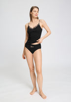 Rosaria Spaghetti Camisole | Black 70783-019