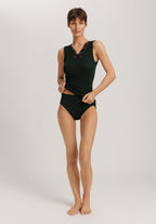 Celeste Wool And Silk Lace Trim Tank Top | Dark Malachite 70816-2709