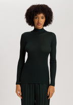 Celeste Wool And Silk Turtleneck Top | Dark Malachite 70818-2709