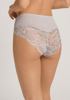 Celeste Wool And Silk Lace Trim Full Briefs | Silver Vapor 70819-2652