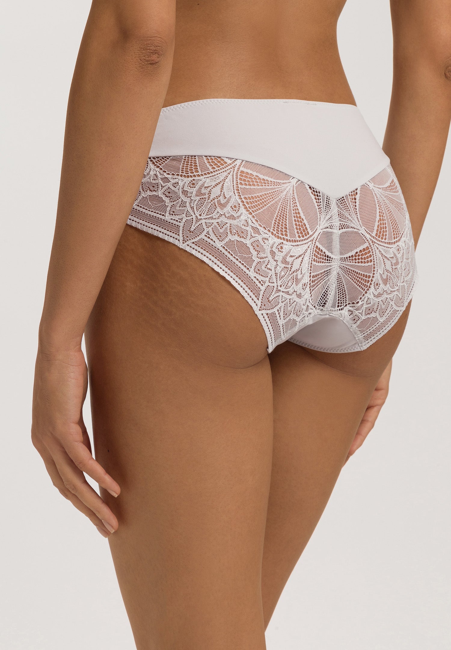 Holly Lace Hi-Cut Briefs | Silver Vapor 70824-2652
