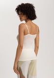 Woolen Lace Lace Trim Wool And Silk Camisole | Misty White 70827-2123