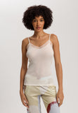 Woolen Lace Lace Trim Wool And Silk Camisole | Misty White 70827-2123