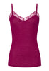 Woolen Lace Lace Trim Wool And Silk Camisole | Pink Tourmaline 70827-2473