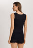 Woolen Lace Lace Trim Wool And Silk Tank Top | Black 70828-019