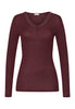Woolen Lace Lace Trim Wool And Silk Top | Vivid Brown 70830-2421
