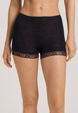 Woolen Lace Lace Trim Wool And Silk Boyleg | Black 70832-019