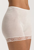 Woolen Lace Lace Trim Wool And Silk Boyleg | Misty White 70832-2123