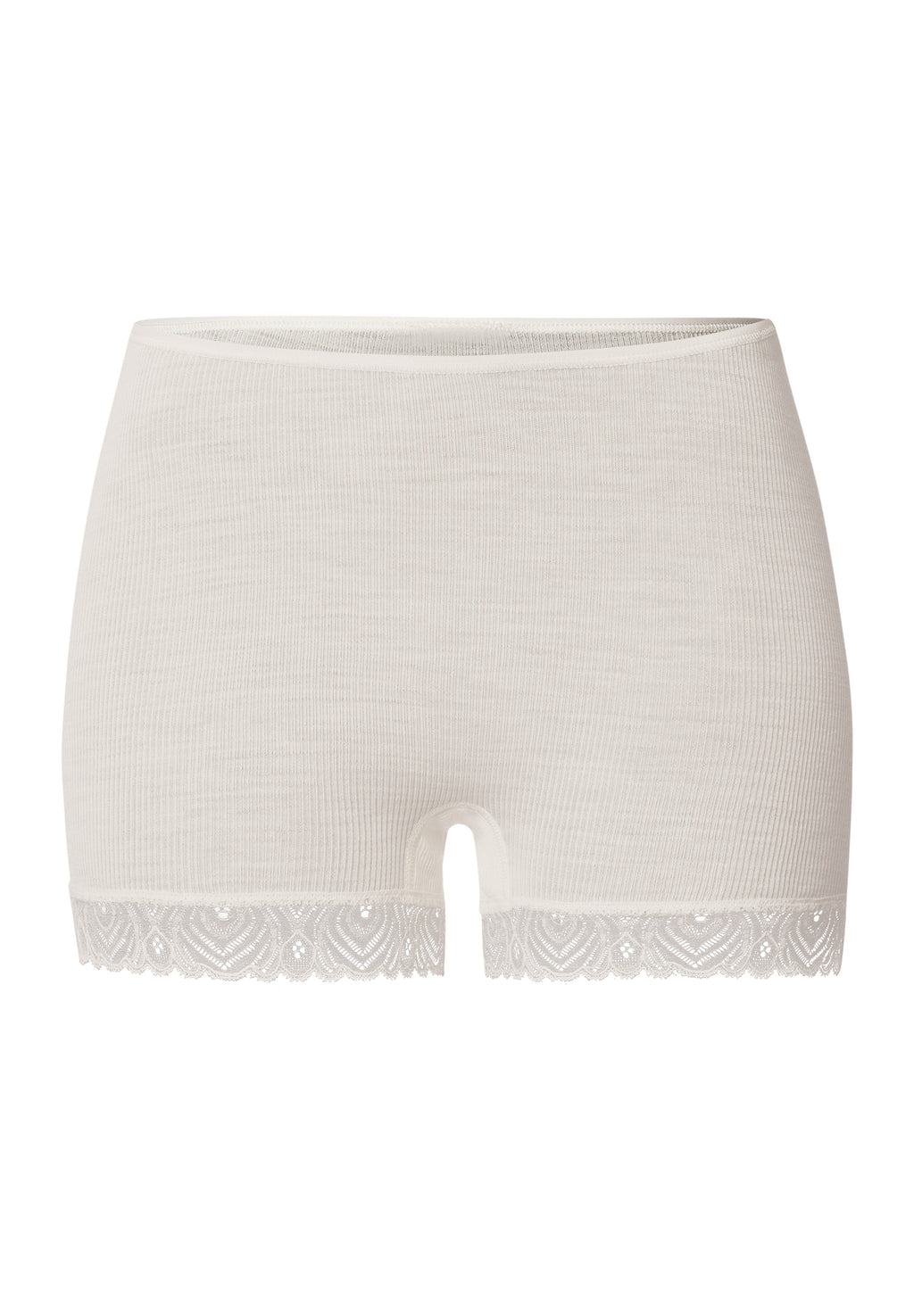 Woolen Lace Lace Trim Wool And Silk Boyleg | Misty White 70832-2123