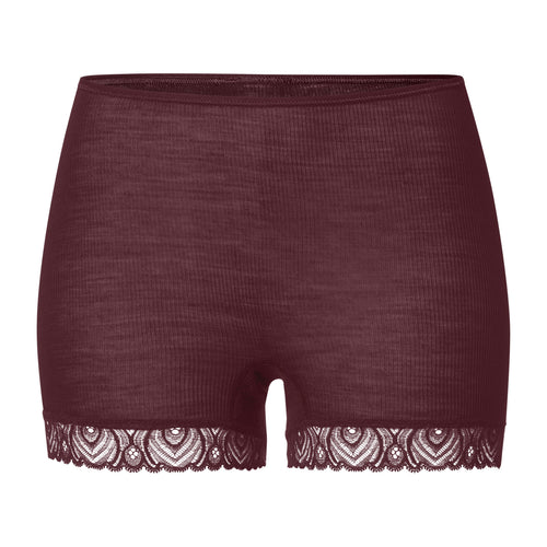 Woolen Lace Lace Trim Wool And Silk Boyleg | Vivid Brown 70832-2421