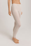 Woolen Lace Lace Trim Wool And Silk Leggings | Misty White 70833-2123