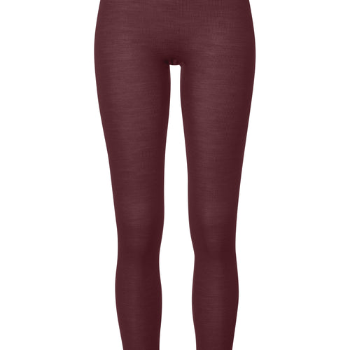 Woolen Lace Lace Trim Wool And Silk Leggings | Vivid Brown 70833-2421