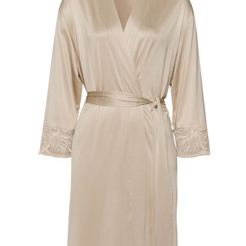 Lilith Lace Trim Kimono | Coffee Quartz 70834-2216